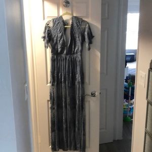 Lace romper - skyblue